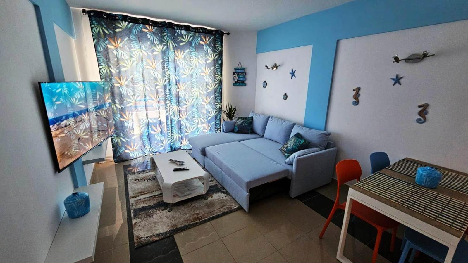 Blue Bay Paradise - Beach Front Apartment With Sea View Playa Paraiso  Exteriér fotografie