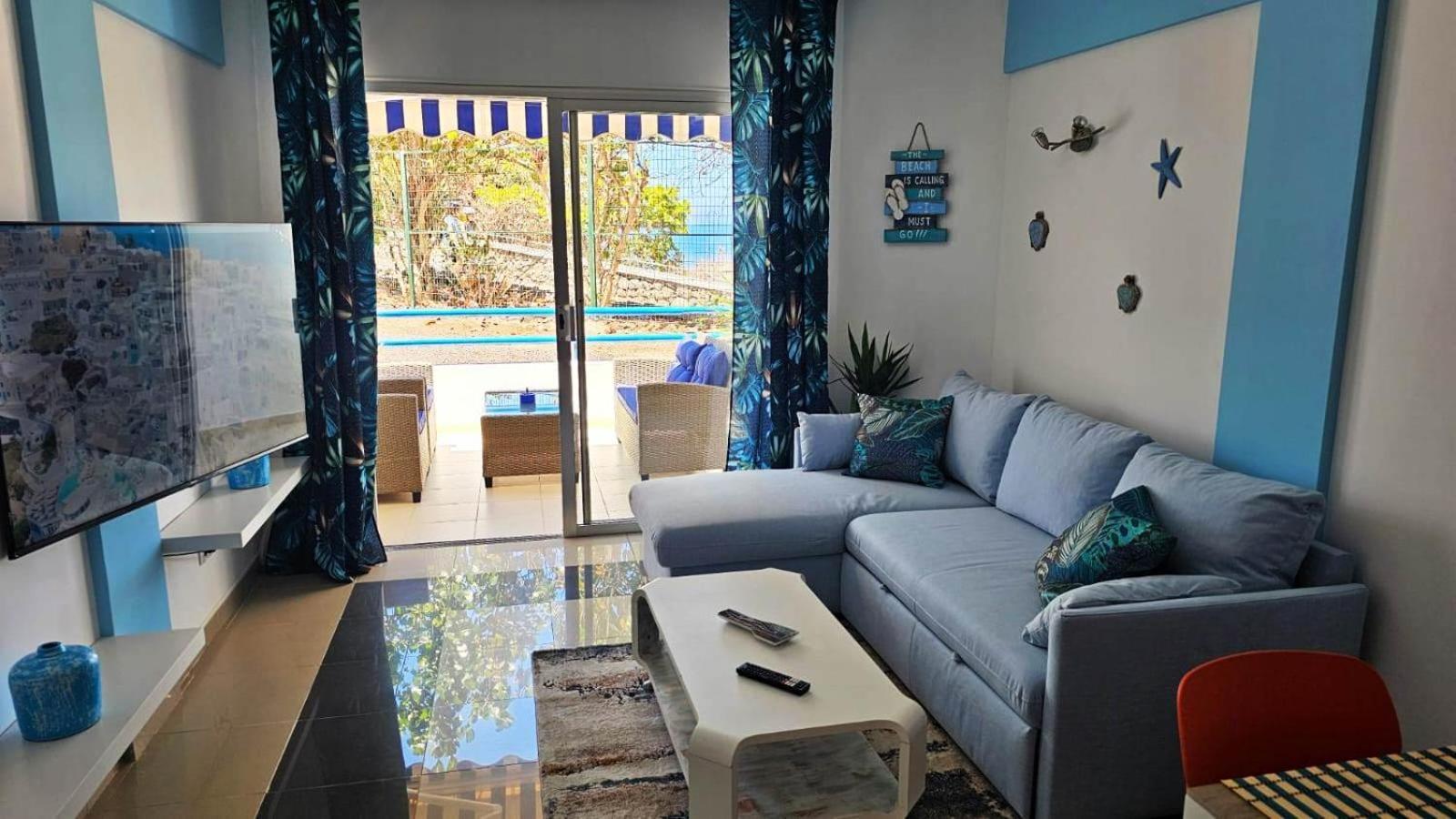 Blue Bay Paradise - Beach Front Apartment With Sea View Playa Paraiso  Exteriér fotografie